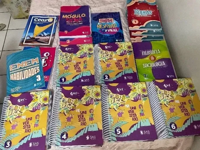 Livros para estudo de pré vestibular 