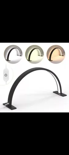 Luz led meia lua de mesa