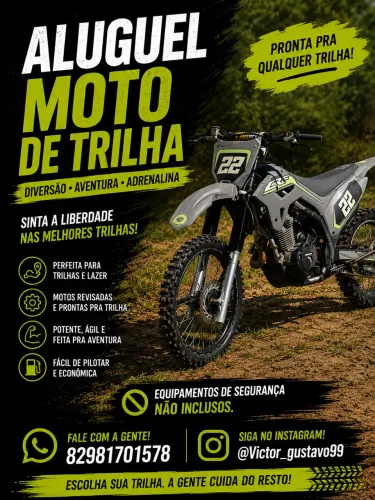 Alugo moto de trilha CRF 250