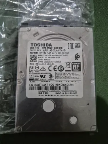 HD TOSHIBA 500GB 2,5"
