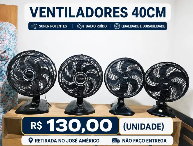 Ventilador 40 cm (130 cada) usado