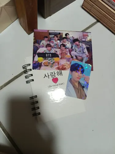 BTS CADERNO + PHOTCARD + MINI POSTER