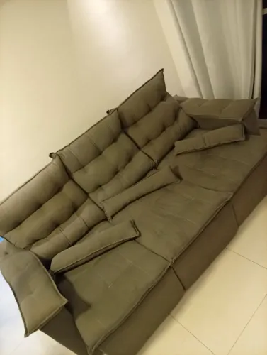 Sofá Retrátil e Reclinável 3 Lugares