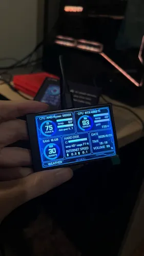 Telinha de monitoramento USB