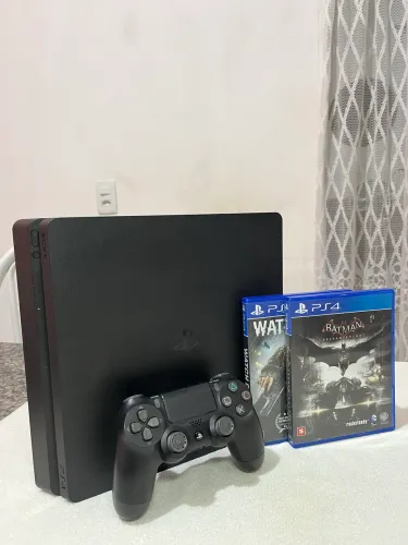 PS4 Slim 1tb + 2 Jogos Físico