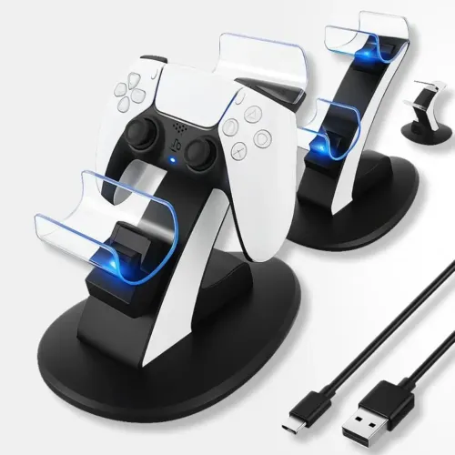 SUPORTE e CARREGADOR para Controle de Ps5 / Dualsense 5 NOVO e LACRADO