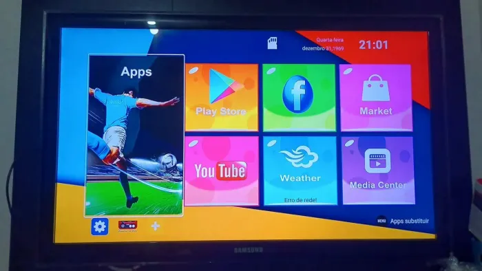 Vendo TV Samsung LED 40 polegadas funcionando perfeitamente com controle remoto