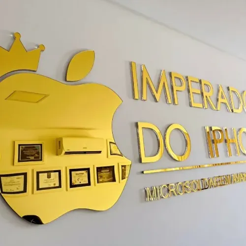 Logo em Acrílico Espelhado Personalizado