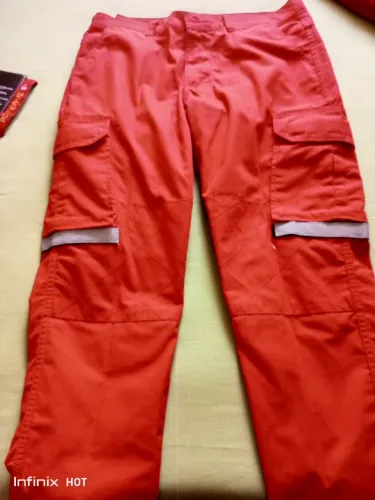 Uniforme de bombeiro civil vermelho feminino