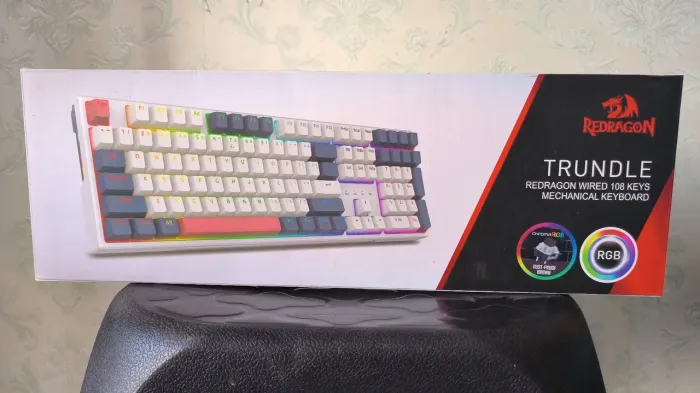 Teclado Mecânico Redragon Trundle RGB ABNT2 Switch Marrom