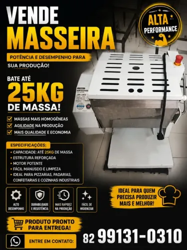Masseira bate 25 kilos de massa