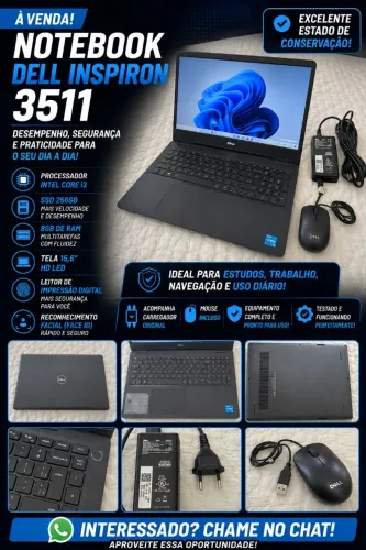 Notebook Dell Inspiron 15 3000 (3511) em excelente estado!