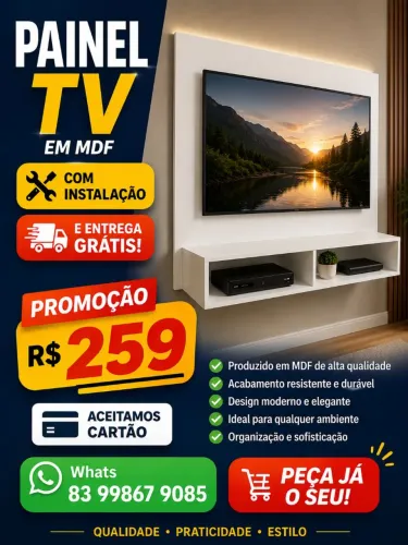 Painel tv em mdf ( direto da fábrica)