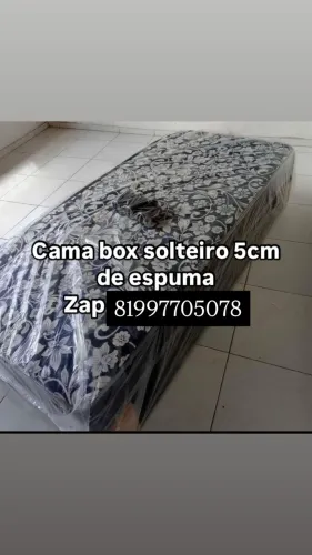 Cama box solteiro 5cm. Direto da fábrica
