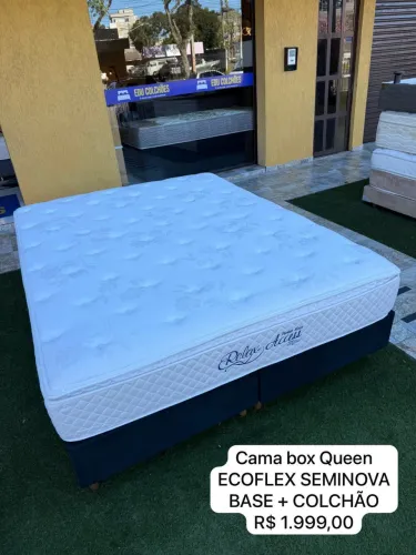 CONJUNTO BOX QUUEN ECOFLEX SEMINOVA- ENTREGA