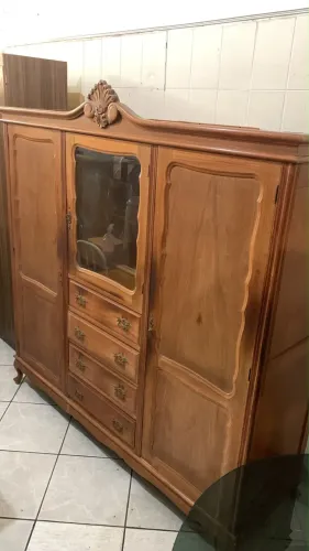 Conjunto Chippendale:Cama casal e guarda-roupa Ac cartão frete e montagem grátis