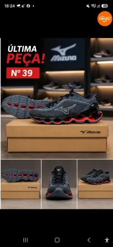 Tênis Mizuno Nº 39 - Última Unidade Disponível