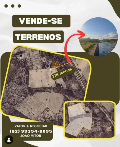 Terreno Fértil AO LADO do Canal do Sertão 220.100m2
