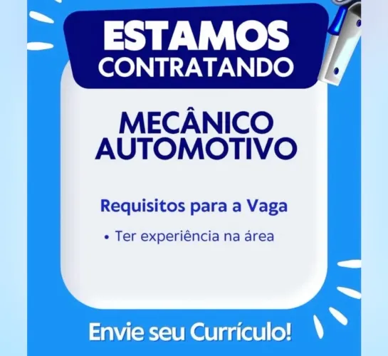 Vaga mecânico linha leve