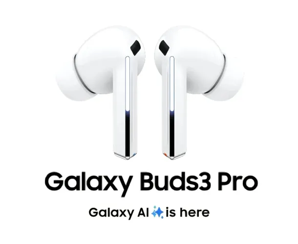 (Lacrado) Samsung Galaxy Buds3 Pro Fone com Cancelamento de Ruído Inteligente e IA -Branco