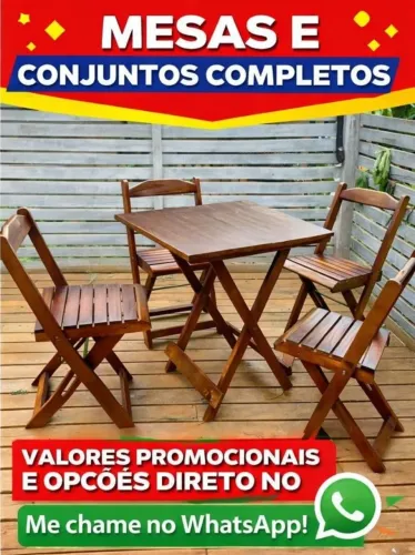 Jogos de bistrôs/mesas/dobráveis/madeira maciça/loja de fábrica/pagamento só na entrega 