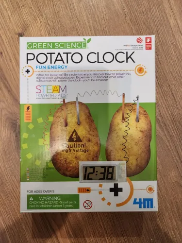 Kit Ciência Potato Clock - Green Science 4M - Importado Museu Nobel