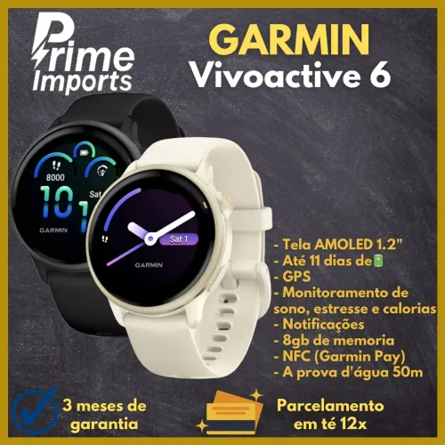 Garmin Vivoactive 6 *NOVO*GARANTIA*