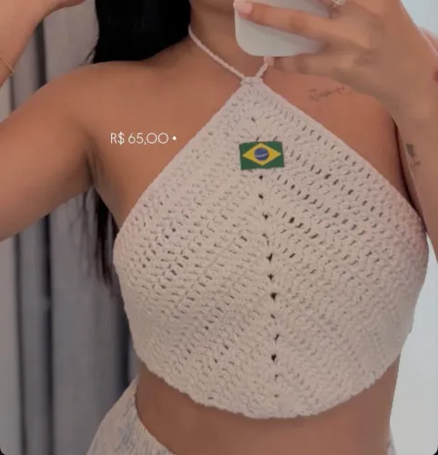 CROPPED CROCHÊ BRASIL