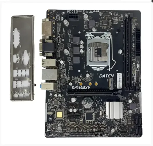 Placa Mãe 1151 Daten Dh310mxv Ddr4 Com Espelho Azul