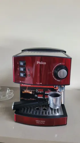 Cafeteira expresso 20 bar philco vermelha