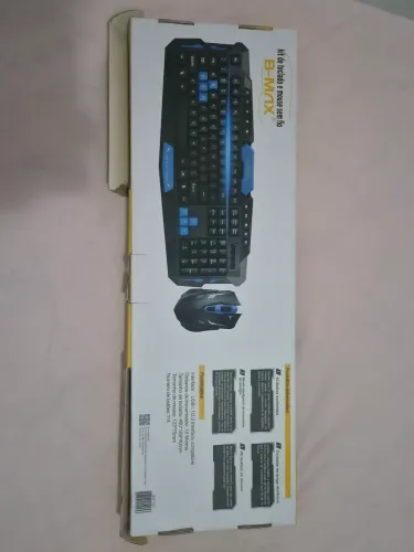 Kit Teclado e Mouse Gamer Sem Fio B-MAX
