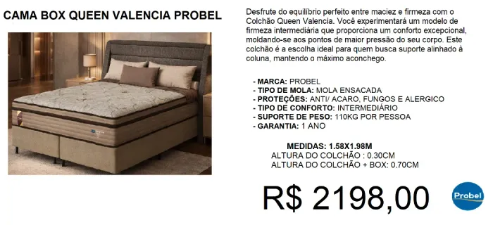 Conjunto probel - compre hoje e receba em até 72 horas 