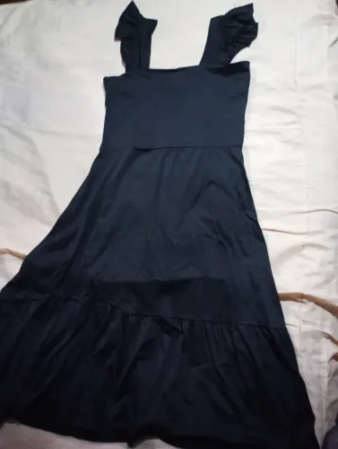 Vestido midi Preto Tamanho G Novo
