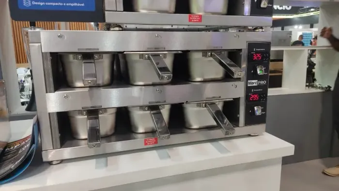 Mantenedor de proteinas 6 cubas / modo seco e vapor
