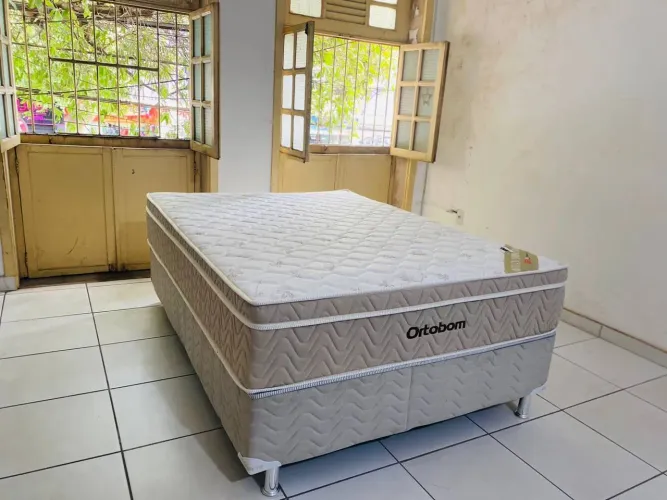 Cama Casal Ortobom Airtech Molas Ensacadas 12x Sem Juros + Frete Grátis