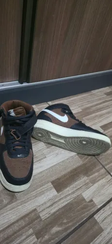 tênis Nike Air Force 1 Mid Vintage Noir Pecan
