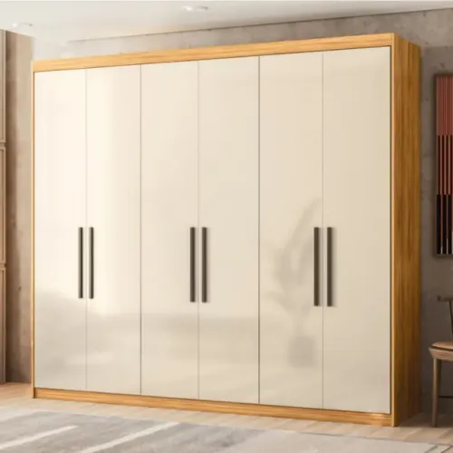 Lançamento! Guarda-Roupa 6 Portas Venice 2,41 m 100% MDF