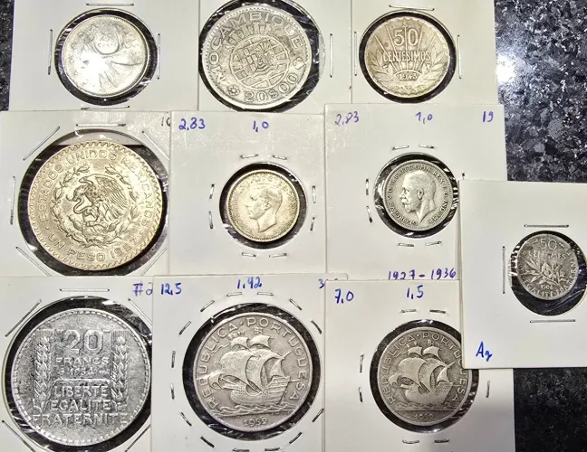 Moedas de prata