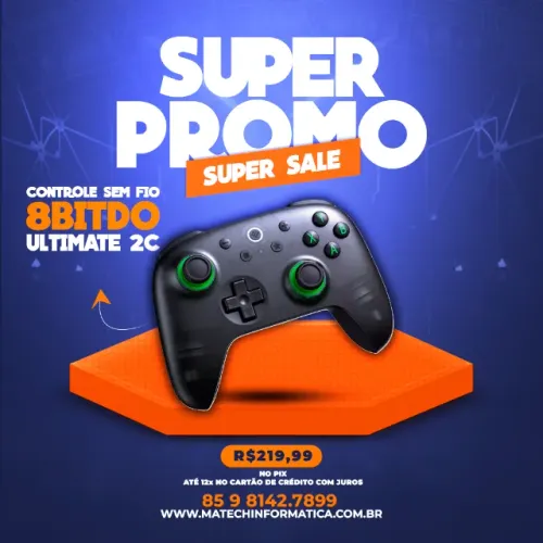 Controle Sem Fio 8bitdo - Ultimate 2C
