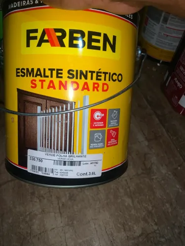 Tinta verde folha brilhante galão de 3.6 L