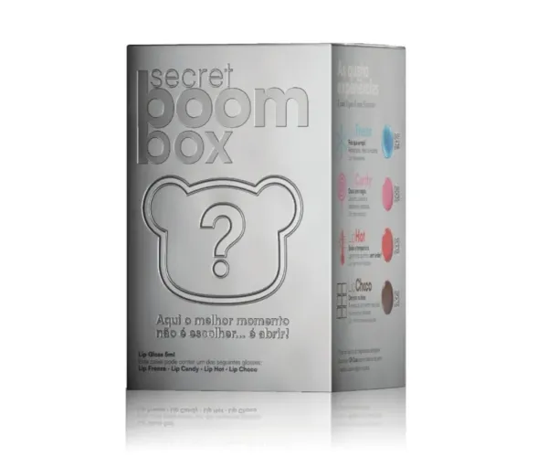 SECRET BOOM BOX + BOOMIE + CHAVEIRO VERMELHO