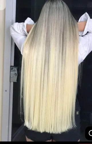 Mega hair tic tac semelhante ao cabelo natural 