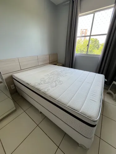 Cama box casal (base + colchão Ortobom Liberty)