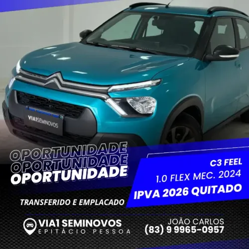 Citroen C3 Feel 1.0 Flex 6V 5P Mec. 2024