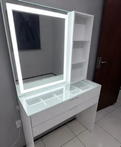 Penteadeira Front Led Com Dois Gavetões L 1.00 M