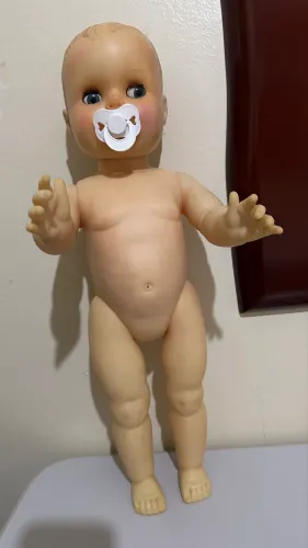Bonequinho antigo olhos de flerte anos 60