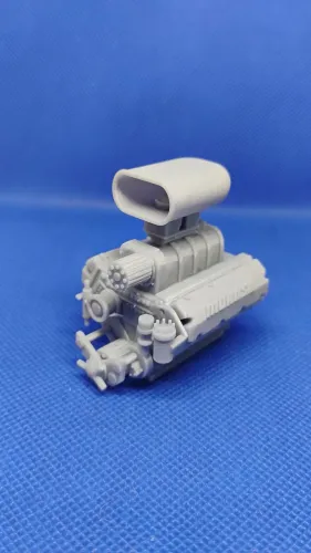 Motor 3d em resina