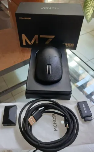 MOUSE MCHOSE m7 ultra (usado) com MOUSEPAD ATK horse (novo)