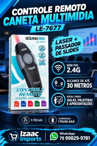 Controle laser passador de slides