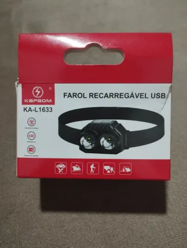 Farol Recarregável USB